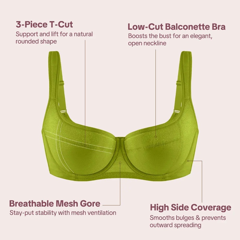 HSIA Starry Night Balconette w - огляд і ціна Demi Bra Balconette