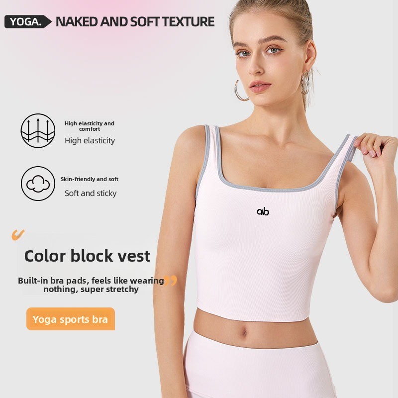 Women Summer Ribbed Yoga Tank  - огляд і ціна Underwire Bra Padded