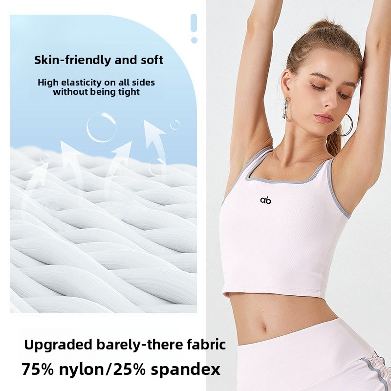 Women Summer Ribbed Yoga Tank  - огляд і ціна Underwire Bra Padded